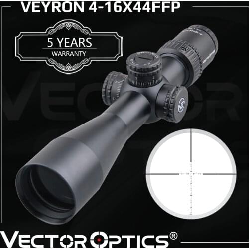 Vector Optics Veyron 4-16x44 Air Rifle Scope FFP Riflescope Ultra Short Compact 1/10 MIL .22 .25LR Also Fits Short Firearms