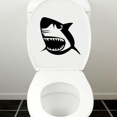 Vicious Shark Face Bathroom Decoration Decal Toilet Stickers Home Decoration Accessories 4WS-0063