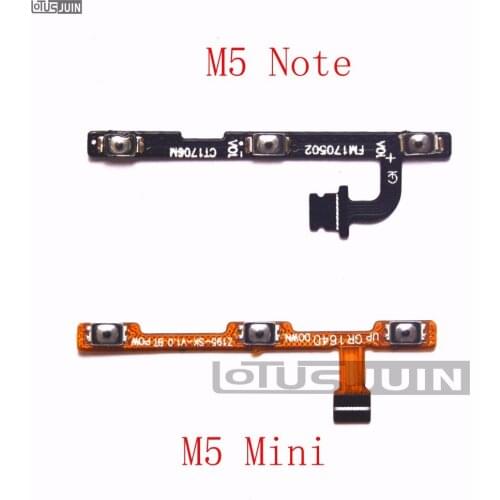 10PCS Power On Off Volume Up Down Button Key Flex Cable Replacement Repair Spare Parts for Meizu M5 Note/M5 mini