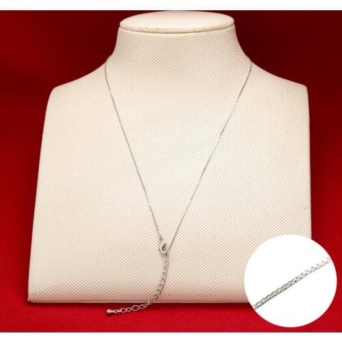 ZHUKOU 0.7mmx470mm necklace chain for women DIY handmade necklace jewelry accessories Making Findings model: VL32