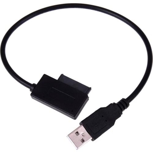 1pc Usb To 7+6 13pin Slim Sata/ide Cd Dvd Rom Optical Drive Cable Adapter For Notebook Laptop