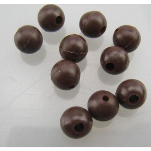 1000 x 6 mm Soft Tapered Bore Beads in Brown-Carp Terminal End Tackle Wholeslae-fishing lur-fishing beads