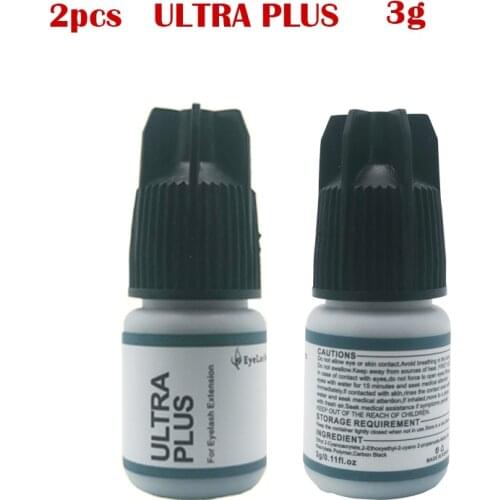 2Pcs Eyelash Extension Glue Volume Advanced Ultra PLUS Individual Adhesive With Sealed Retention 5-6Weeks Low Smell Eyelash Glue