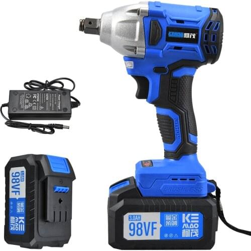 20V Brushless Electric Impact Wrench Rechargeable 1/2 Inch 280N.m Cordless Wrench Power Tool With 3000mAh Li-Ion Battery