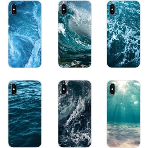 For Huawei Mate Honor 4C 5C 5X 6X 7 7A 7C 8 9 10 8C 8X 20 Lite Pro waves ocean water light refractions Skin Cell Phone Skin Case