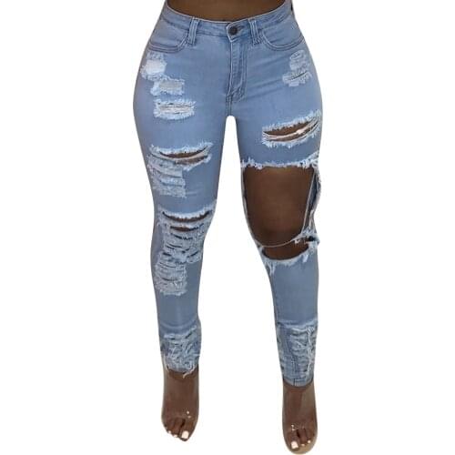 Echoine Womens Ripped Jeans
