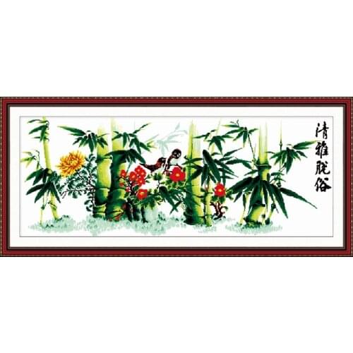 Elegance cross stitch kit lanscape 18ct 14ct 11ct count printed canvas stitching embroidery DIY handmade needlework