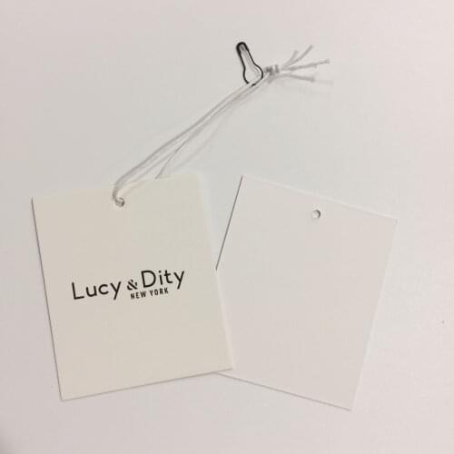 Hang Tags Custom Design Embossed Printed Logo Garment Labels For Clothes