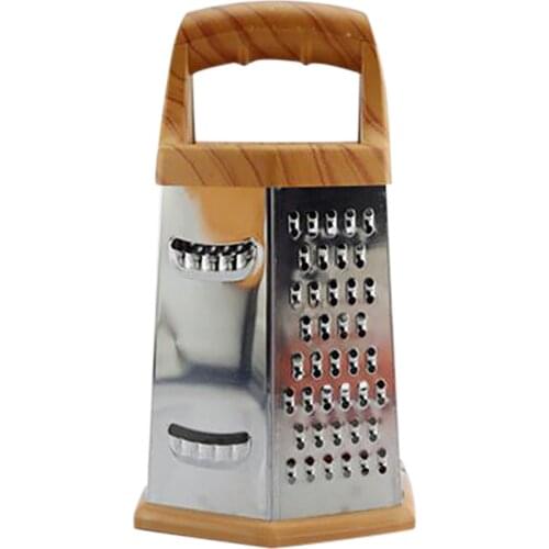 New Fashion Design Stainless Steel PVC 6-sided Planing Multifunctional Vegetable Grater Home Kitchen Accessories