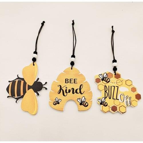 NEW Personality Cute Bee Hangings Show Your Personality Festival Bee Listing Bag Key Pendant Car Hanging Ornament Accessories