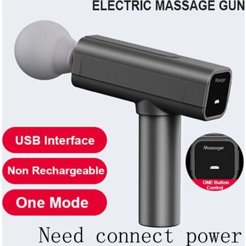 Mini Portable Massage Gun Muscle Massager Head Back Neck Leg Body Sports Massage Analgesic Relaxation Body Soothing Touch