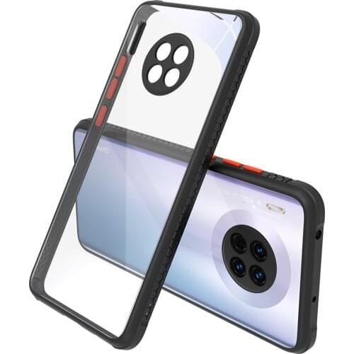 For Huawei Mate 30 Luxury Tyre Texture Slim Hard Cases Phone Wheels Shock Soft Edge Transparent Case For Huawei Mate 30 Shell