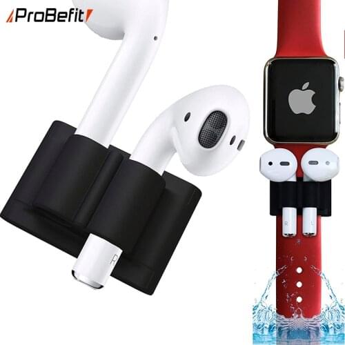 For Apple AirPods Silicone Holder Clip Earphone Stand Case for Apple Watch series 3 2 1 Hook Clip Anti-lost For Iwatch 4 5 6 SE