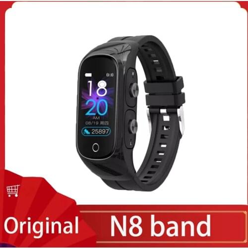 2-In-1 0.96 inch TFT N8 Smart Watch TWS Earbuds True Wireless BT5.0 Headphones Bracelet Heart Rate Blood Pressure Smart Band