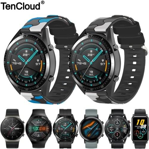 Replacement Band For Huawei GT2 Pro/GT 2e Strap For Honor Magic Watch 2 Wristband For Huawei Watch GT 2 46mm Camouflage Bracelet