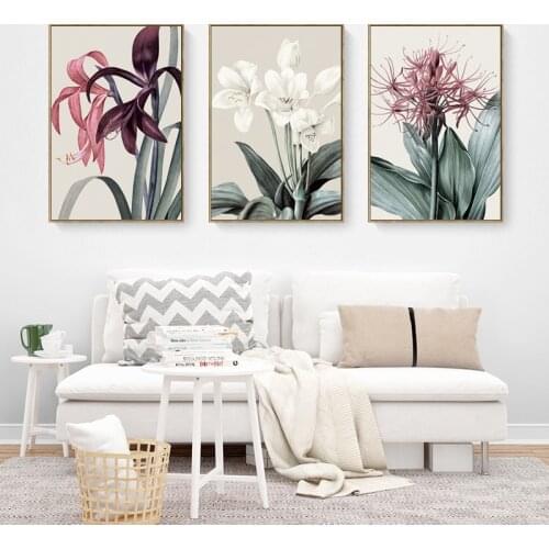 Modern Flowers Canvas Painting Wall Art Poster And Prints Painting Wall Pictures For Home Living Room Nordic Style Decoration