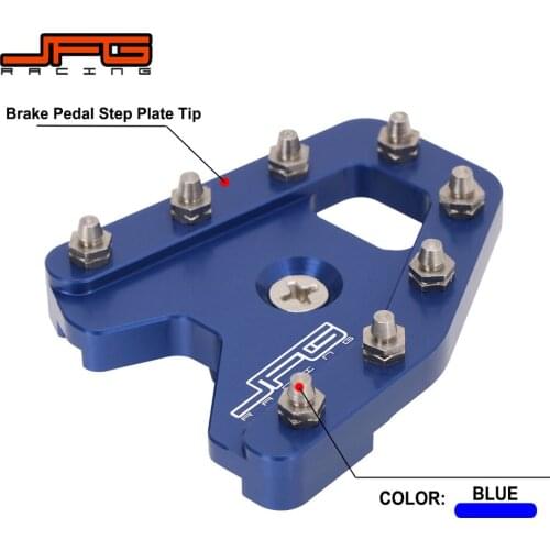 Motorcycle ATV CNC Brake Pedal Step Plate Tip Extender For YAMAHA Raptor 700 700 R 2013-2021 BANSHEE YFZ350 1987-2001