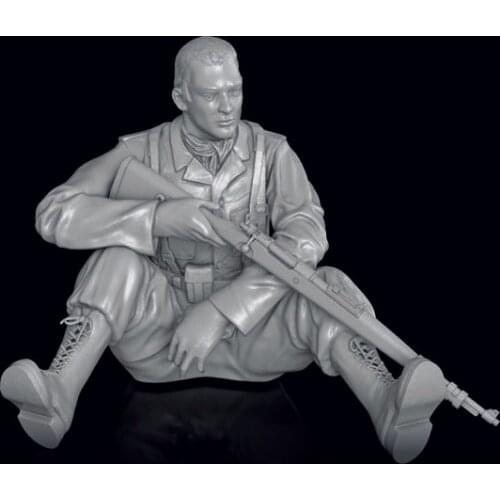 Unassambled 1/35 modern man Relaxing Resin figure miniature model kits Unpainted