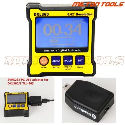 SVRS232 PC USB adapter SV-BT PC bluetooth adapter for DXL360/S TLL-90S protractor
