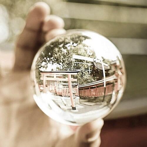 High Quality Crystal Ball 6pcs 50mm Clear Round Glass Artificial Crystal Healing Ball Sphere Decoration Stock Offer