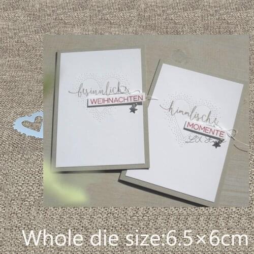 XLDesign Craft Metal Cutting Die cut dies heart embellishment decoration scrapbook Album Paper Card Craft Embossing die cuts
