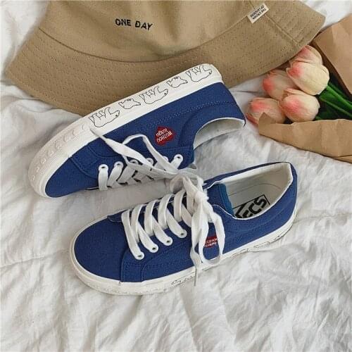 Kawaii Women Sneakers Non Slip Casual Canvas Shoes Flat Women Shoes Solid Black Womens Walking Shoes Zapatillas Mujer