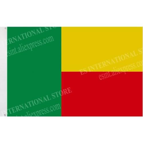 Benin Flag National Polyester Banner Flying150* 90cm 3ft x 5ft flag All over the world Worldwide outdoor