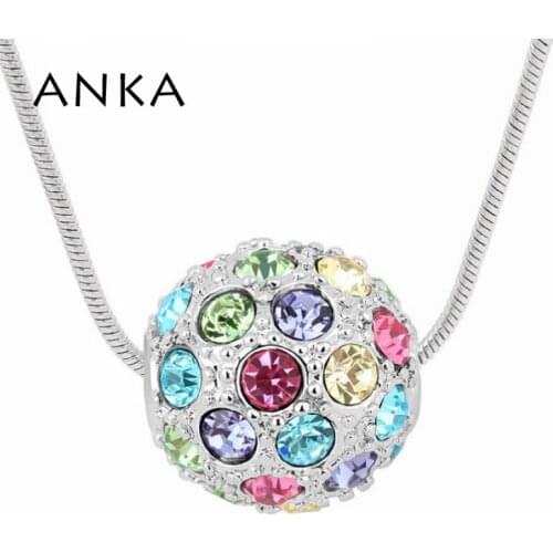 New colier femme Full Rhinestone Ball Pendant Necklace Fashion Crystal necklace women #90734