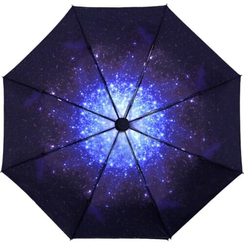Anti-UV Full Automatic Umbrella Rain Women Men 3 Folding Light and Durable 8K Strong Umbrellas Kids Rainy Sunny Wholesale Price