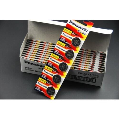 10pcs/lot Panasonic CR3032 CR 3032 DL3032 ECR3032 3V Lithium Car Key Remote Control Electric Alarm Cell Button Coin Battery