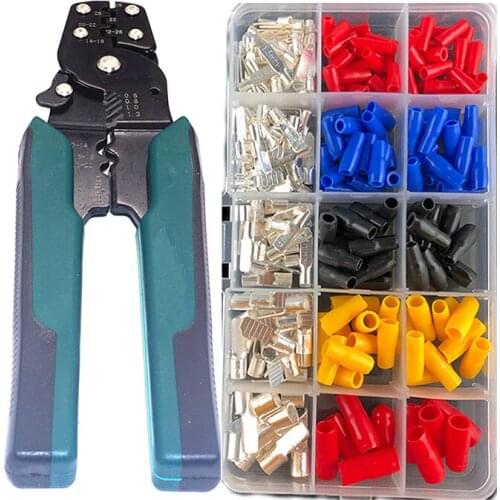 260PC C45 C45-1.5/2.5/4/6/10 mm Copper Tin DZ47 Circuit Breaker plug Pin-Shaped Cable Wire Lug Insert Crimp Terminal Joint Kit