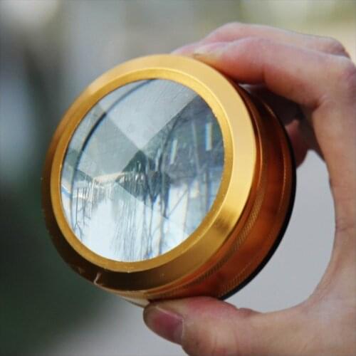 3.5X 80mm Clear Lens Glass Magnifying Lens Desk Loupe Metal Frame Magnifier for Reading
