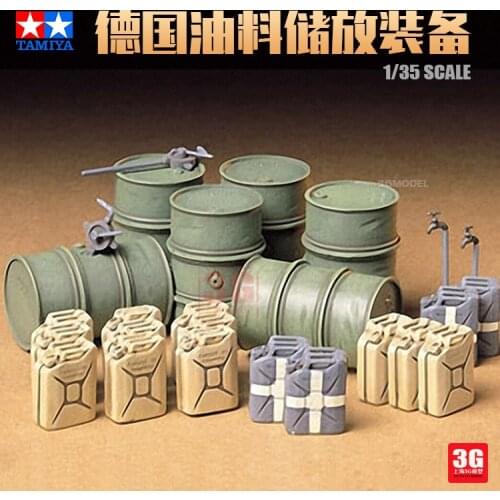 Tamiya Scene Accessories Assembly Model 35186 German Oil Storage Equipment Oil Tank Oil Barrel 1/35