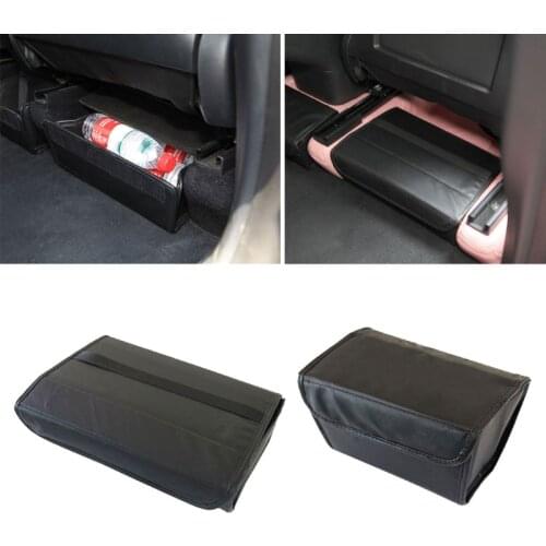 Car Under Seat Storage Organizer Tray Black Storage Drawer Box Suitable for Model Y 2021 Auto Accessories