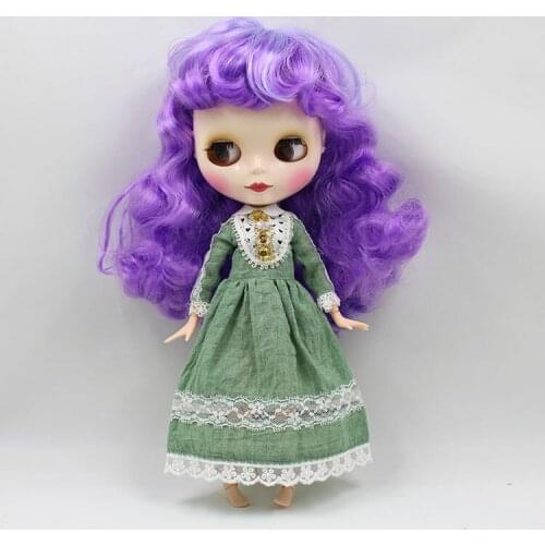 Free shipping Joint body articulated blyth doll with curly mix hair (MIST-6)