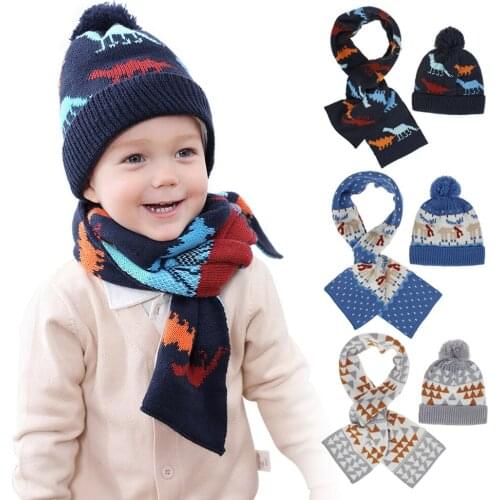 BYUAN Sets Of Hats And Scarves For Boys