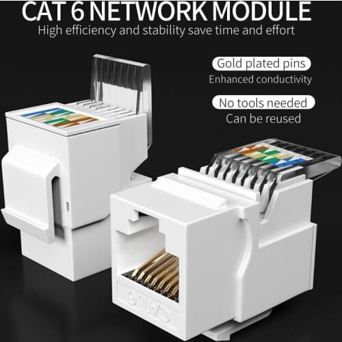 CNCOB Cat6 tool free network module rj45 cable crystal head socket computer communication information interface