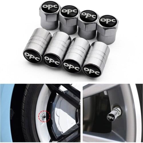 4pcs Car Styling OPC Emblem Badge Car Wheel Tire Valve Stem Caps Cover Auto Accessories For OPEL Mokka Corsa Zafira Astra J H G