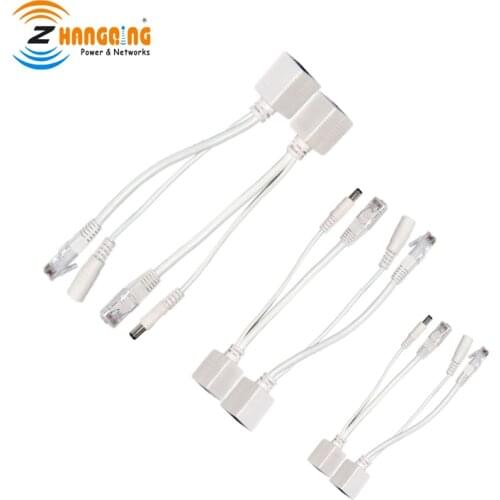 3 Pairs POE Cable Passive Power Over Ethernet Adapter Cable POE Splitter Injector Power Supply Module 12-48v For IP Camera