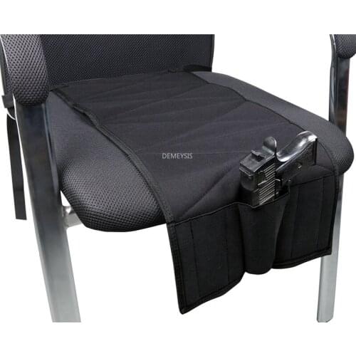 Tactical Pistol Holster Concealment Under Car Seat Mattress Bed Pistol Holster Universal Shooting Handgun Holster with Mag Pouch