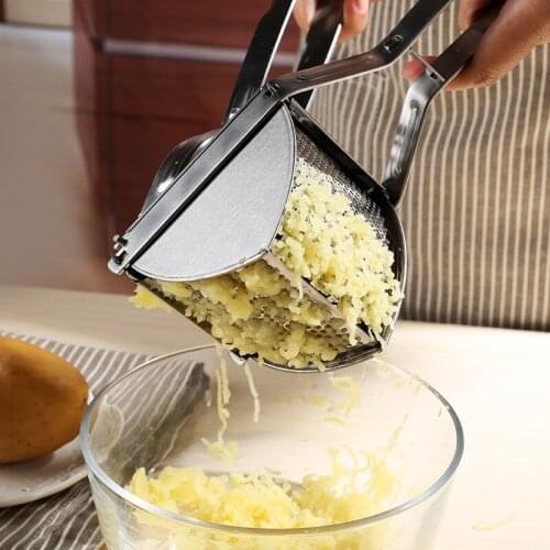 Hot Manual Potato Presser Stainless Steel Potato Masher Multifunction Potato Mash Pumpkin Potato Mashed Making Kitchen Tool