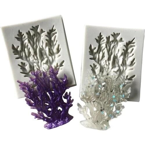 Marine coral silicone mold Chocolate fondant mould Cake decoration Epoxy mold