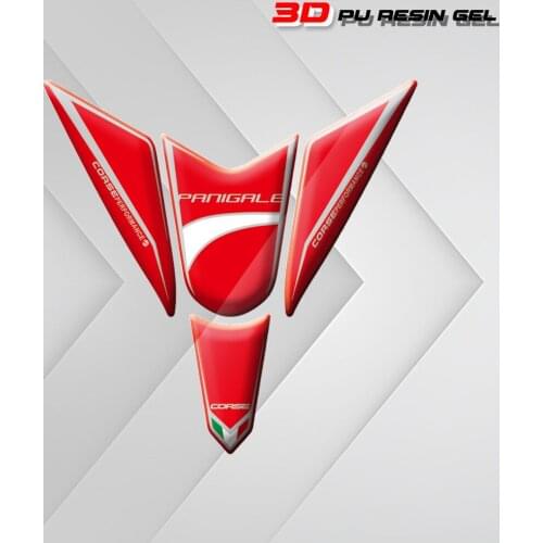 Motorcycle 3D Tank Pad Protector Sticker Fish Bone Sticker Tank Pad For Ducati Panigale 1299 S 959 2015 2016 Decal