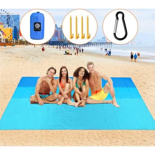 Sandproof Beach Blanket Waterproof Picnic Mat Camping Mattress Outdoor Lightweight Quick Drying Picnic Blankets Sleeping Pad