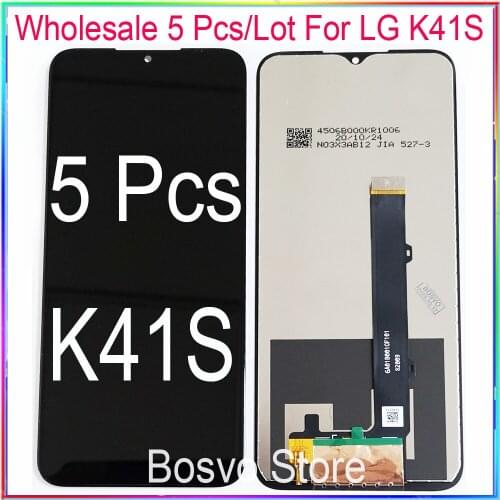 Wholesale 5 Pcs / lot for LG K41S LCD Screen Display with Touch Digitizer Assembly K41S 2020 LMK410EMW LMK410HM