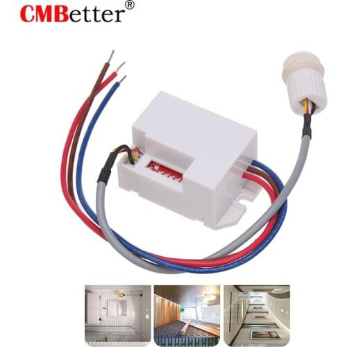 AC 220V PIR Infrared Sensor Switch For Bathroom Living Room Home Security Lighting 220v Human Body Emergency Sensor Switch