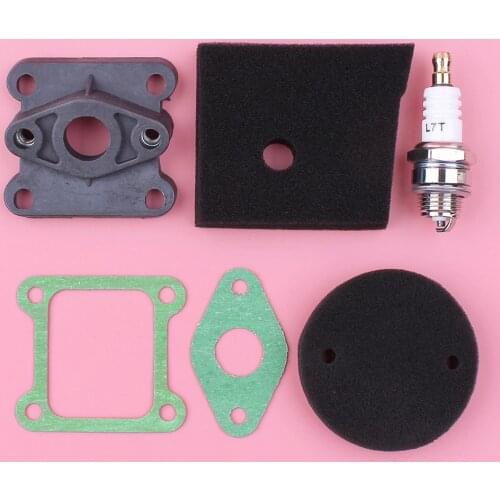 Air Filter Foam Carburetor Insulator Intake Manifold Spark Plug Gasket Kit For Robin NB411 2 Stroke Brush Cutter Trimmer Engine