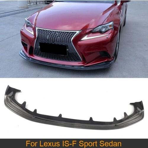 Carbon Fiber Car Front Bumper Lip Spoiler for Lexus IS250 IS350 F Sport ISF Sedan 4 Door 2013 2014 2015 Front Lip Chin Flap