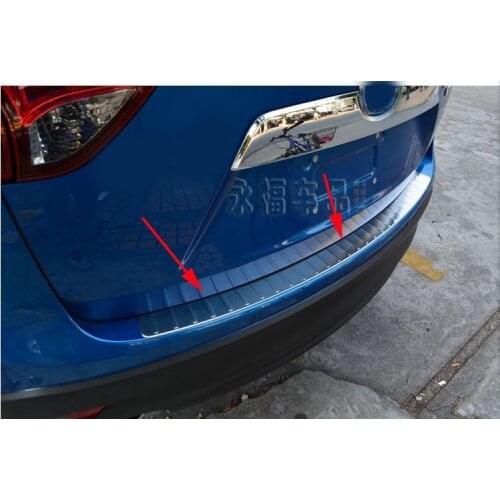 FIT FOR MAZDA CX5 CX-5 2013 2014 REAR BUMPER COVER PROTECTOR TRIM COVER TRUNK SILL PLATE ACCESSORIES