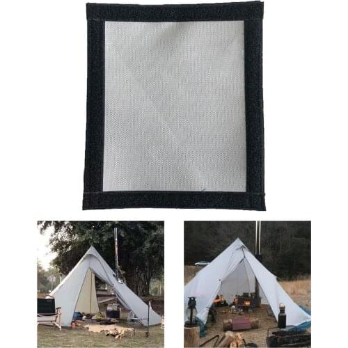 Outdoor Stove Fire Tube Ring 23x20cm Portable Household Stove Fire Pipe Ring Tents Temperature Gauge Caps Burning Stoves